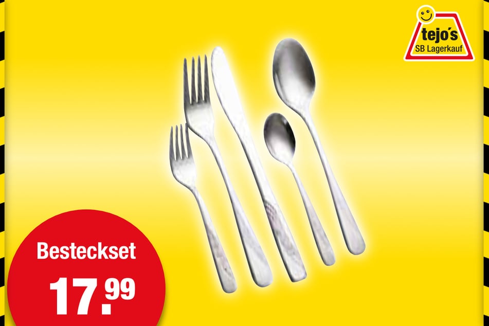 Besteckset für 17,99 Euro.