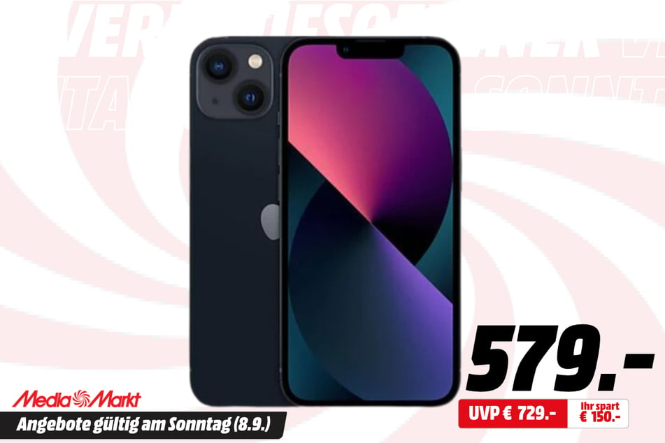 Apple iPhone 13 für 579 statt 729 Euro.