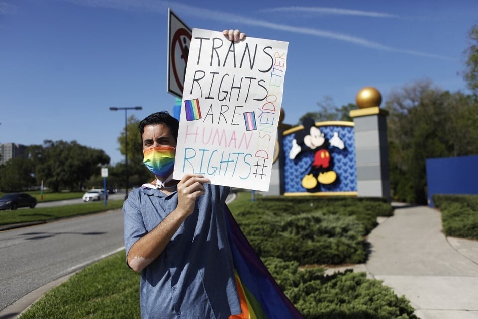 Disney employees stage a company-wide walkout to protest Florida's "Don’t Say Gay" bill.