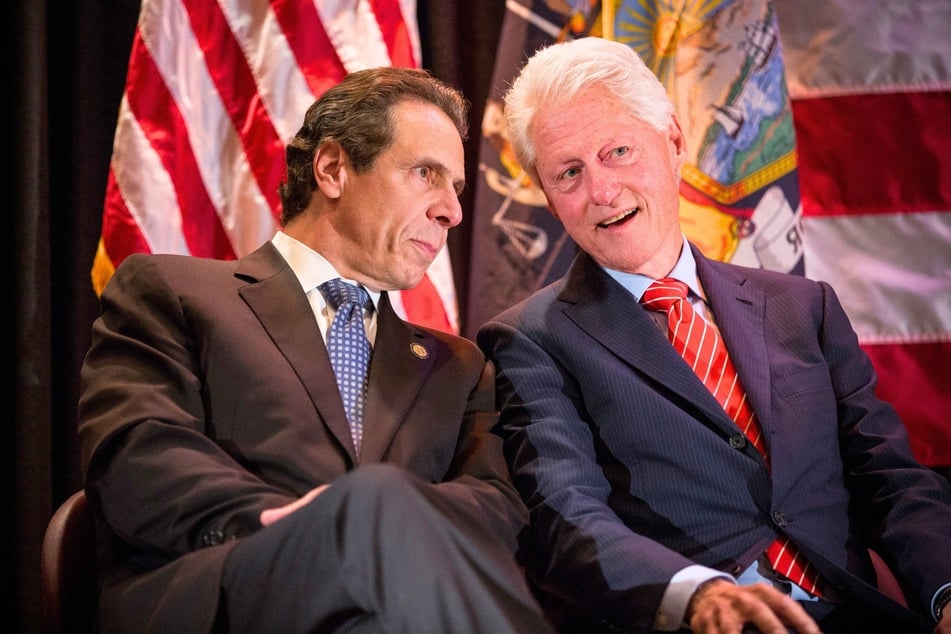Former President Bill Clinton (r.) endorsed Andrew Cuomo to become the next mayor of New York City.