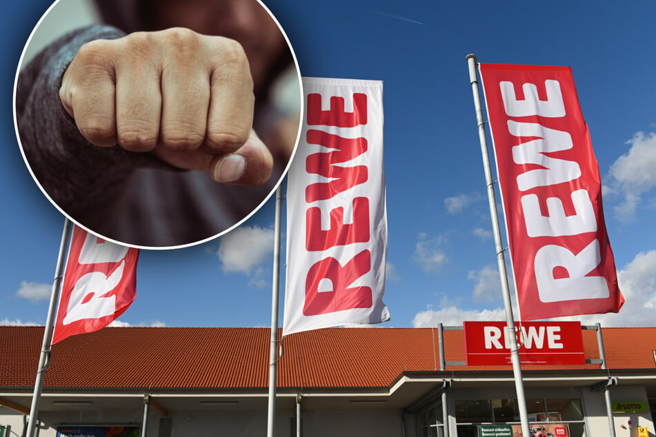 Leipzig: Rewe-Mitarbeiter spricht Kunden auf Hausverbot an, die schlagen zu: Polizei sucht Zeugen!