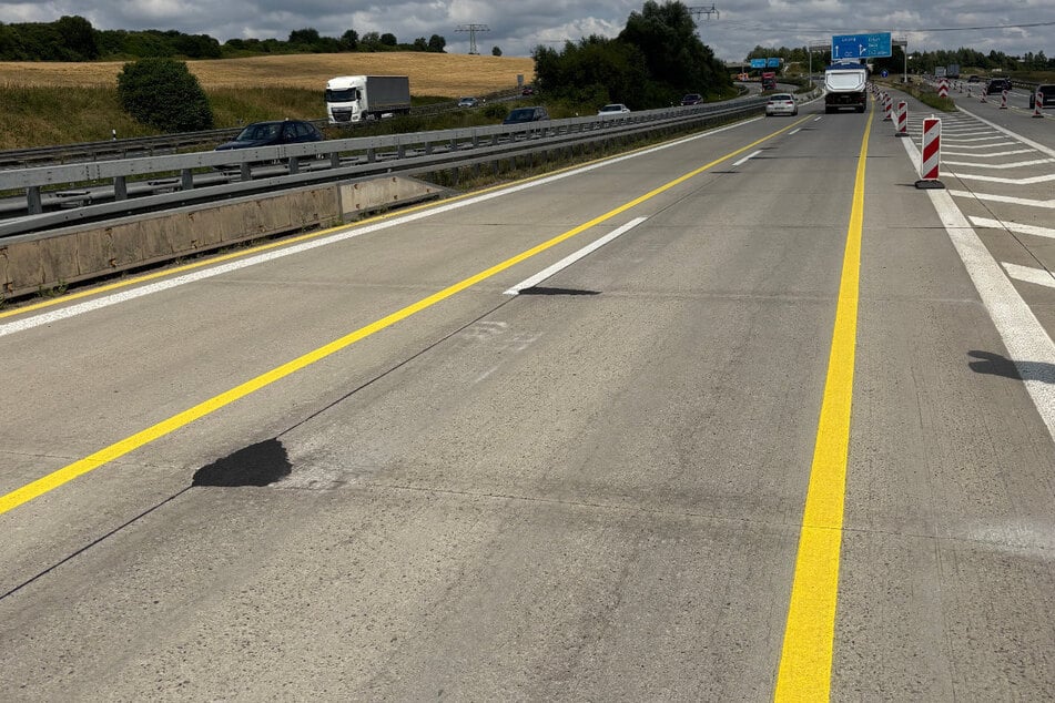 Auf der A72 ist eine kurzfristige Sanierung nötig.