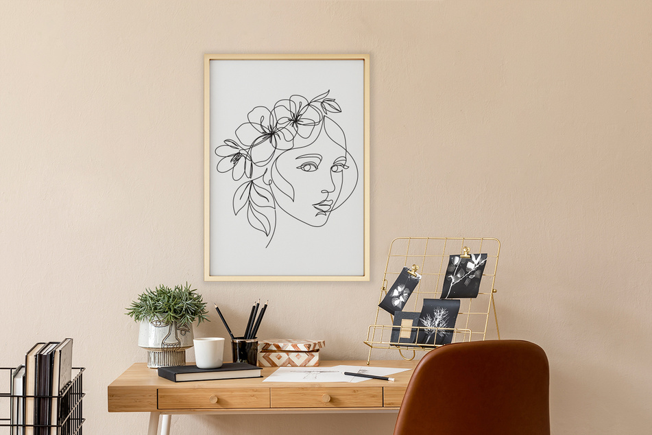 Inspirierende Fotos an der Wand sind ein besonderer Hingucker.