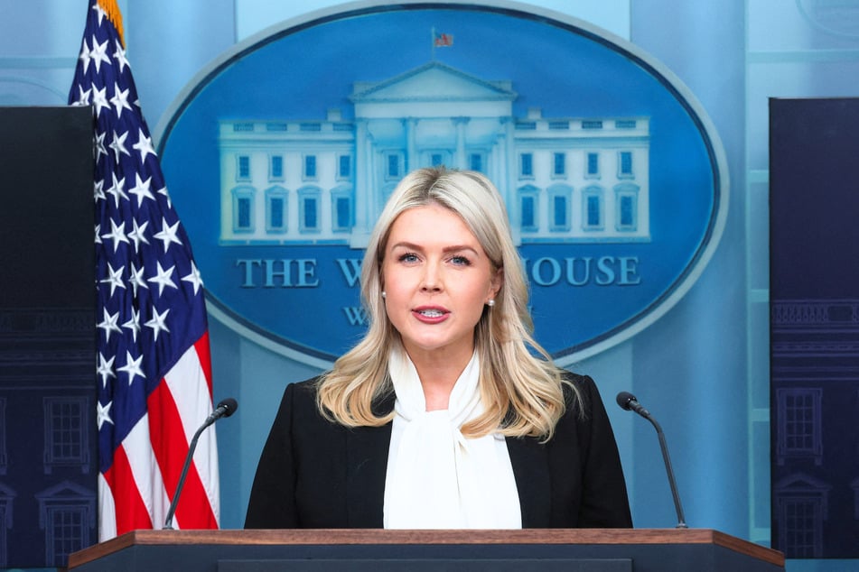 During a recent interview, President Donald Trump's press secretary Karoline Leavitt (pictured) refused to rule out the possibility of instituting a draft for the war with Iran.