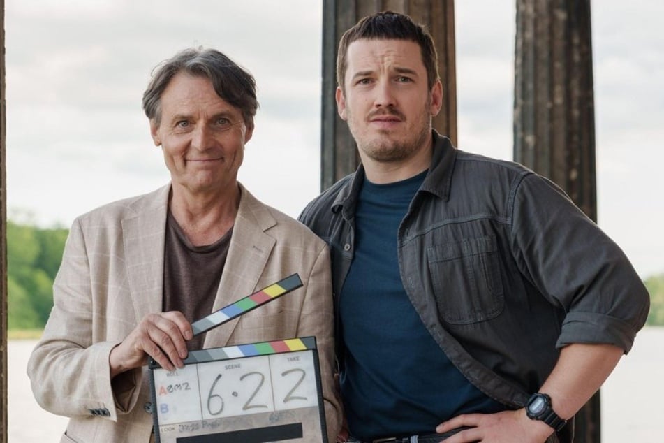 Wolfgang Bahro (64, l.) mit Felix Kreutzer (32), der seinen Film-Sohn spielt.