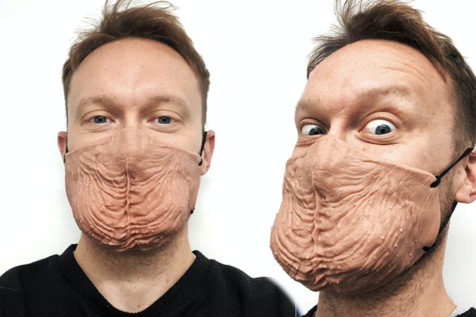 People are going nuts for a British man's ballsy mask design