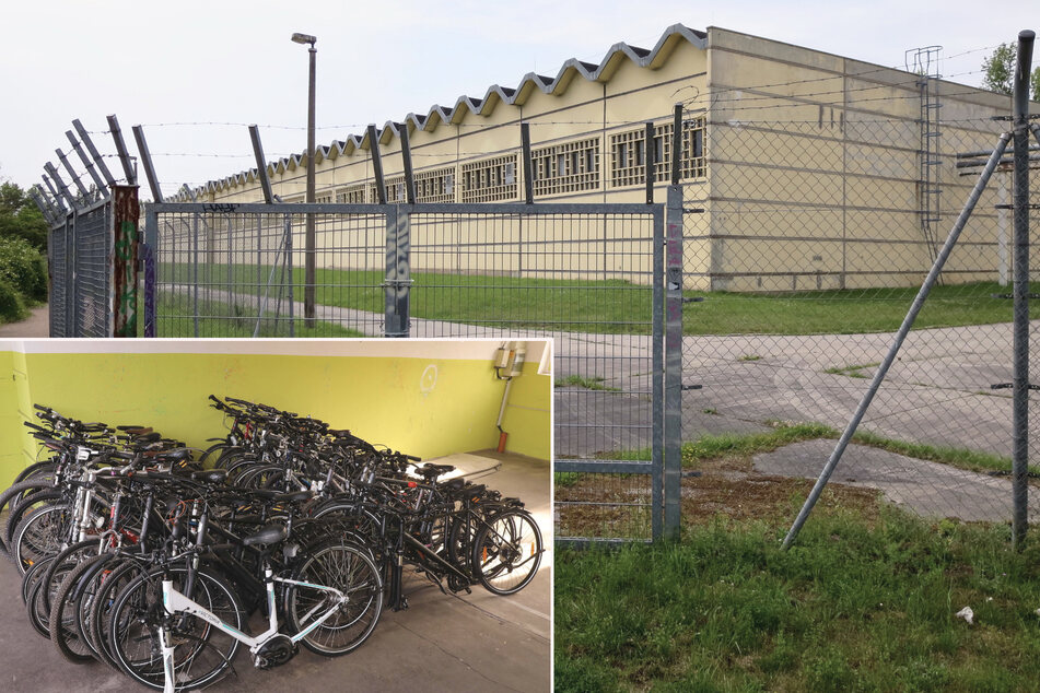 Die Lagerhalle der Polizei, in der sich Hunderte sichergestellte Fahrräder türmten - verantwortlich für die Asservaten war die jetzt angeklagte Anke S.