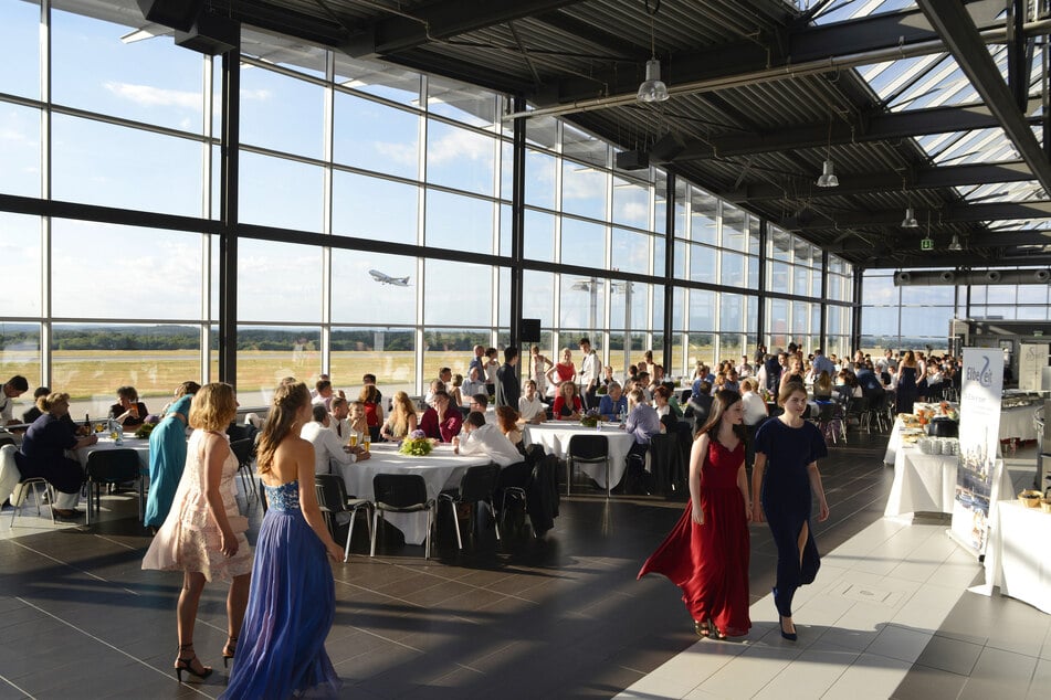 Völlige Verwandlung: Der Airport im Eventmodus.