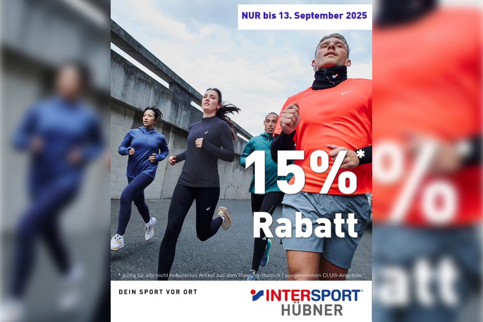 Zum Saisonstart gibt's 15 Prozent Rabatt auf die aktuellen Kollektionen in den Bereichen Teamsport & Running*¹.