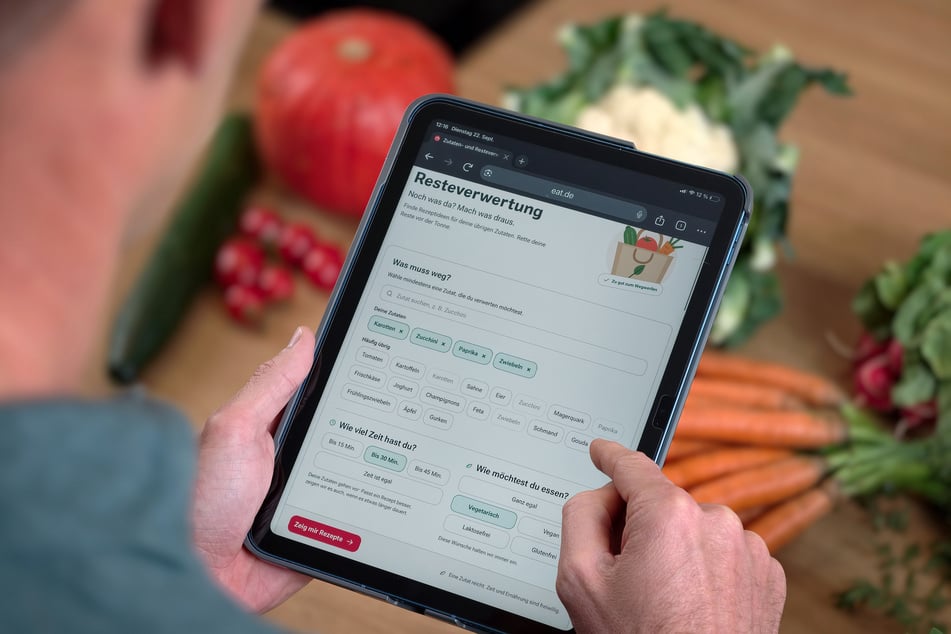 Zutaten eingeben, Kochzeit wählen, Rezepte finden: Der kostenlose Restehelfer von eat.de zeigt, was aus vorhandenen Vorräten werden kann.