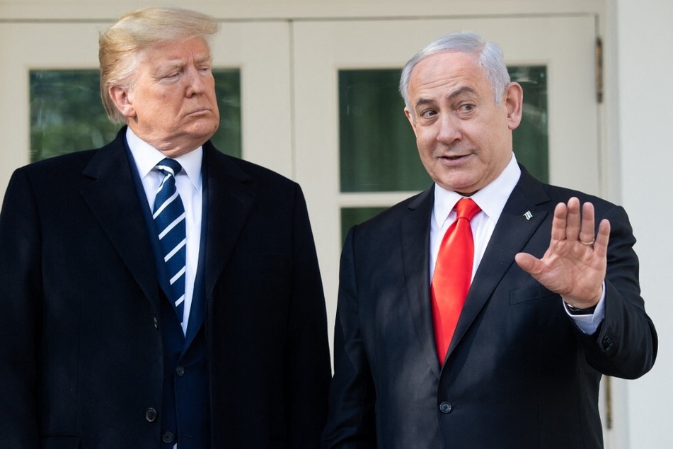 Republican presidential candidate Donald Trump (l.) has warned against the optics of the assault on Gaza by Israel, led by Prime Minister Benjamin Netanyahu.