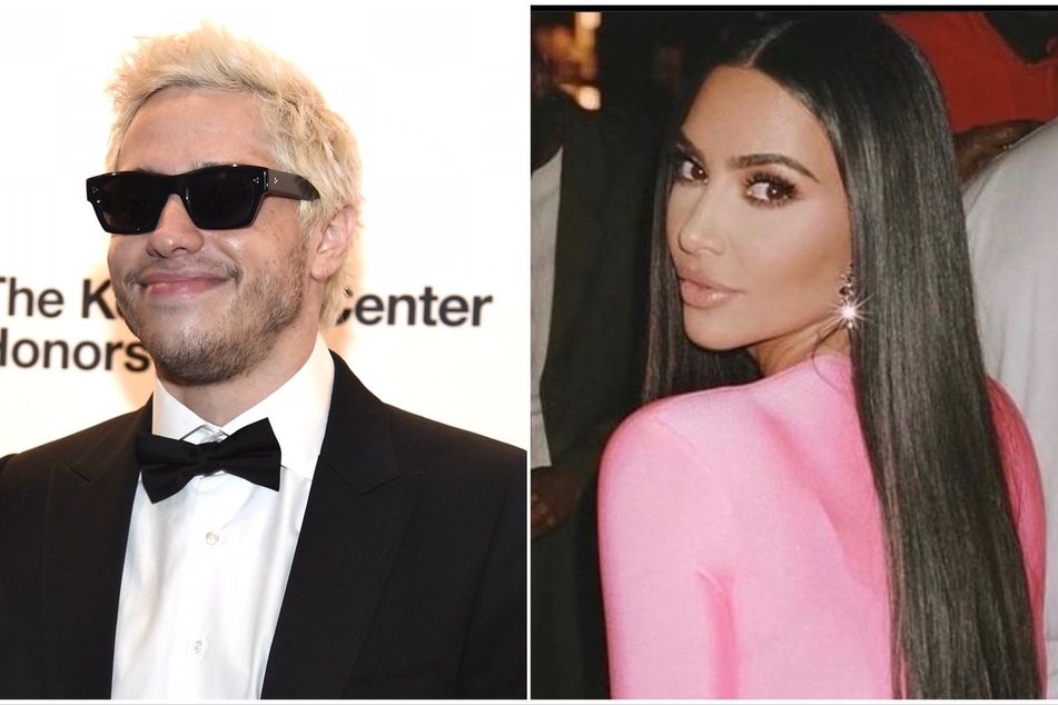 According to insiders, Pete Davidson (l) and Kim Kardashian (r) are planning to spend the holidays together.