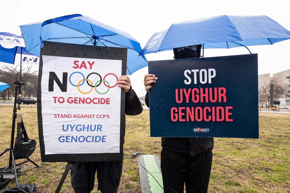 Activists have rallied to stop Uyghur genocide and spoken out against the 2022 Beijing Winter Olympics because of China's human rights abuses.