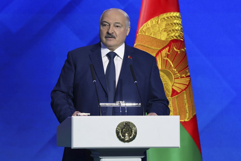 Der belarussische Präsident Alexander Lukaschenko (70) am Donnerstag auf einer Konferenz in Minsk.