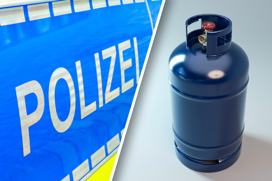 In einem Dresdner Mehrfamilienhauses ist die Gasflasche einer Mini-Heizung explodiert. Die Polizei ermittelt. (Symbolfotos)