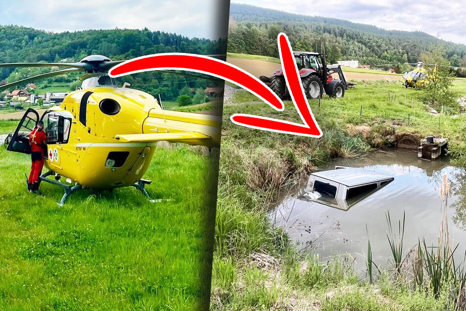 Rentner versenkt Luxus-Geländewagen in Fischteich