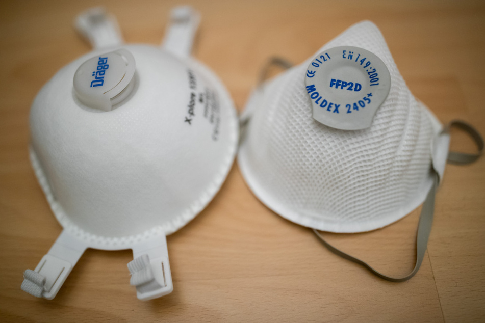 Atemschutzmasken (partikelfiltrierende Halbmasken) der Schutzklasse FFP2 (r) und FFP3. Zu dpa "Umsatz-Boom bei Schutzmasken.