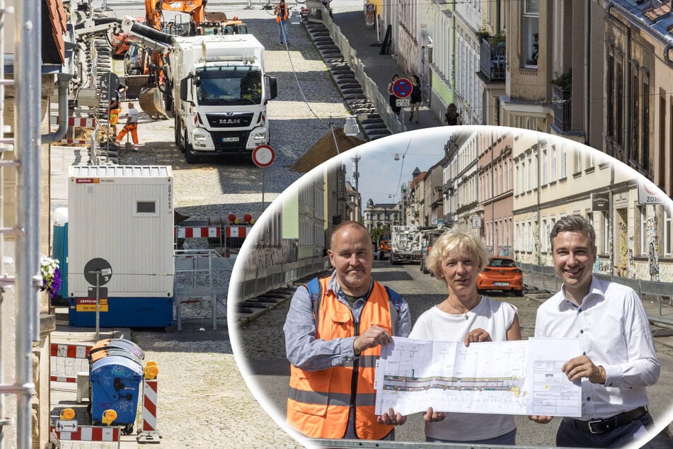 Großbaustelle in Dresden: Diese Straße bleibt bis zum Jahresende dicht!