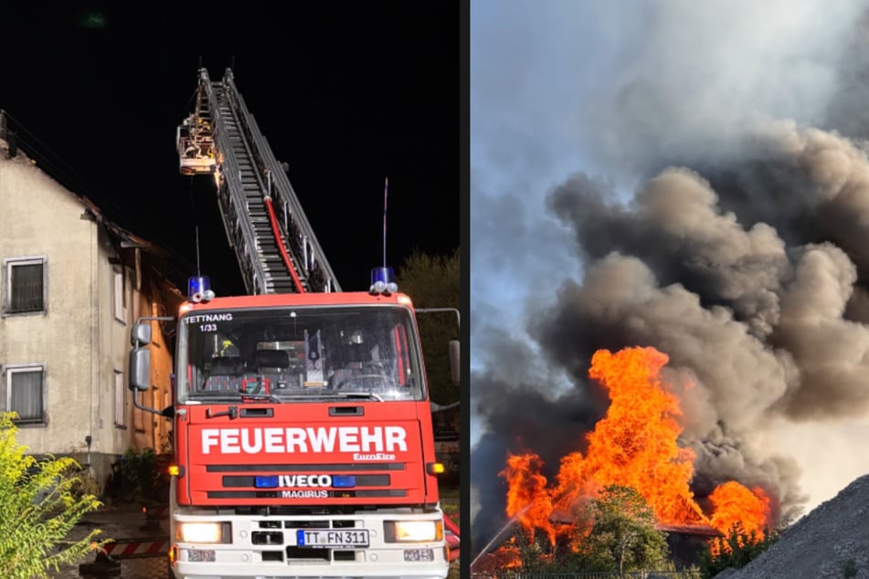 In Ottershofen brannten gleich zwei Stallgebäude. Feuerwehrleute wurden verletzt, Tiere verendeten in den Flammen.