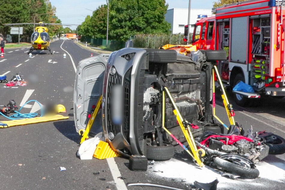 Das rote Motorrad der Marke Suzuki soll zuvor geklaut worden sein.