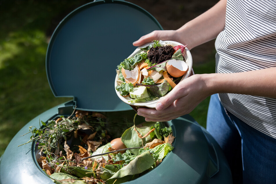 Küchenabfälle wie Eierschalen und Reste von Obst und Gemüse eignen sich hervorragend für den Kompost.