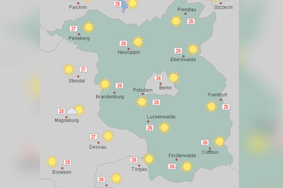 Am Freitag wird es in Berlin und Brandenburg noch einmal sommerlich.