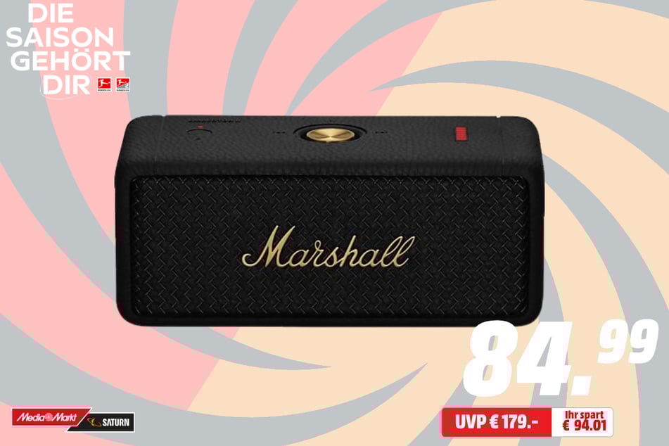 Marshall-Lautsprecher für 84,99 statt 179 Euro.