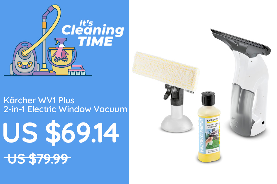 The Kärcher WV1 Plus Window Vacuum.