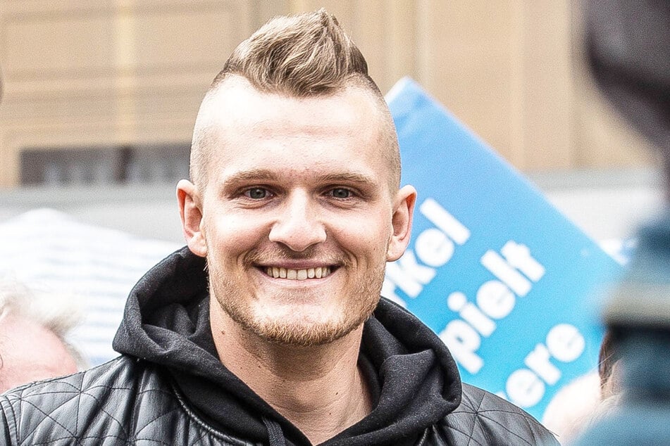 Rapper Christoph Aljoscha Zloch (28) bei einer AfD-Veranstaltung 2016 in München.