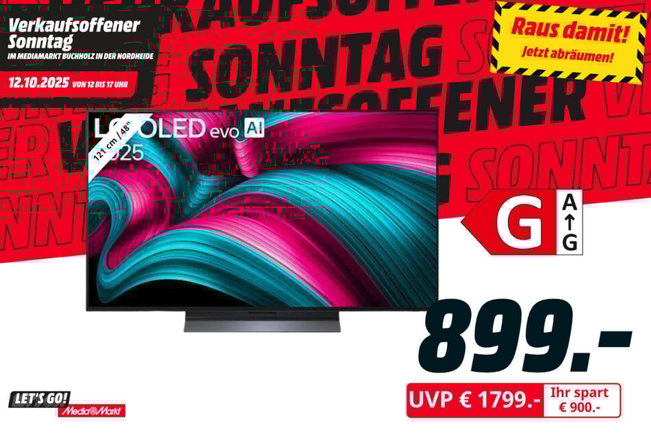 48-Zoll LG-Fernseher für 899 statt 1.799 Euro.