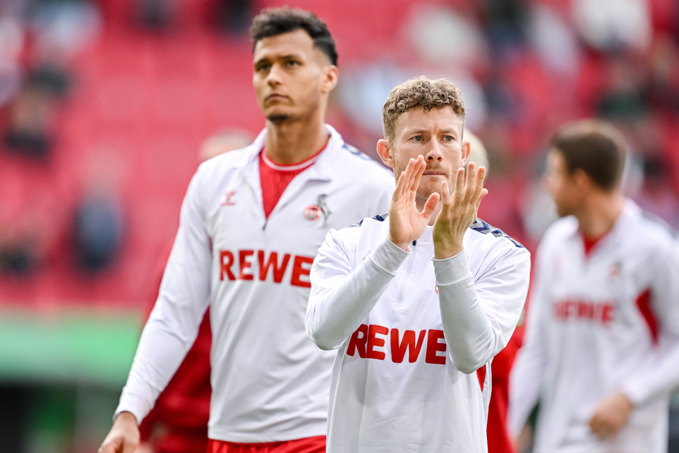 FC-Topstürmer Davie Selke (29) und Kapitän Florian Kainz (31) sind nach dem Unentschieden gegen den FC Augsburg unzufrieden.