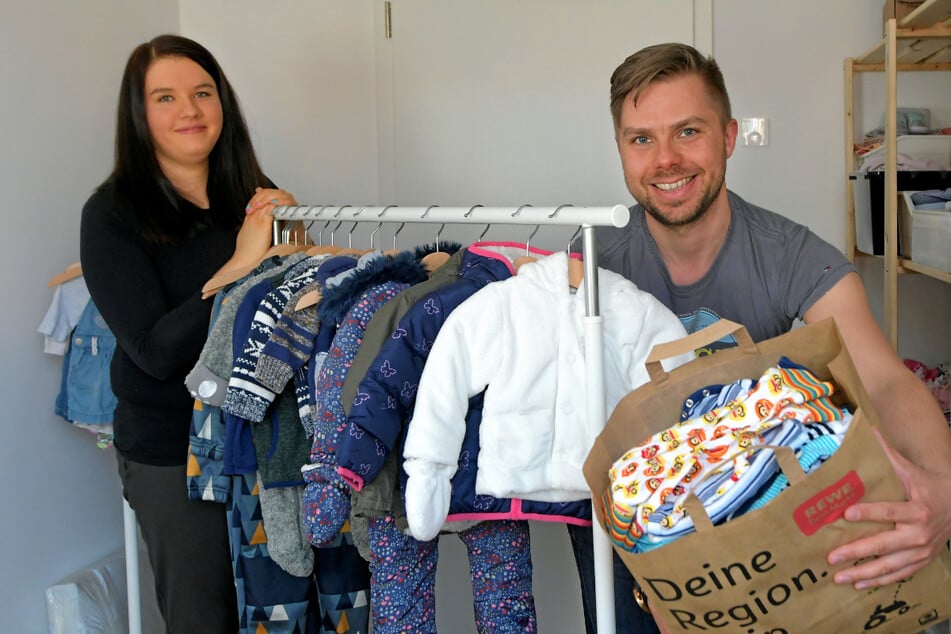 Dresden: Dresdner Start-up-Paar hat die Idee: Baby-Kleidung leihen statt kaufen!
