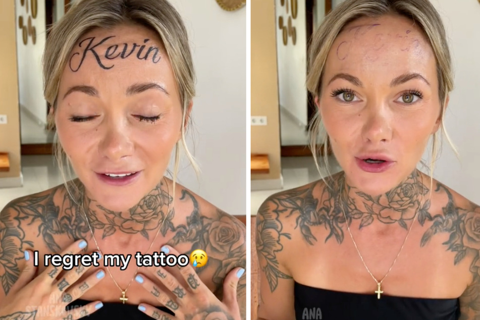 Ana Stanskovsky admitted that her forehead tattoo wasn't real.