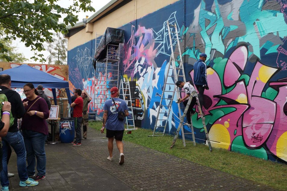 Dieses Wochenende entsteht neue Graffiti-Kunst in Dresden.