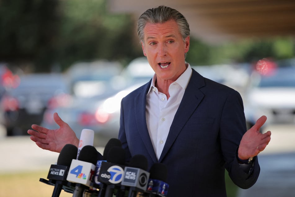California Governor Gavin Newsom said he would "explore all options" to challenge Trump's funding cuts.