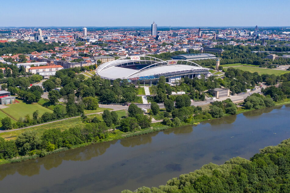 Das Leipziger Zentralstadion - vier EM-Spiele werden hier ausgetragen.