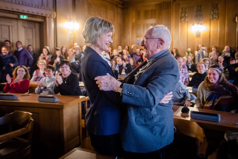 Ein Herzensprojekt: Die damalige OB Barbara Ludwig (SPD) freute sich im Dezember mit Albiro über den erfolgreichen Verlauf der Kulturhauptstadt-Bewerbung.