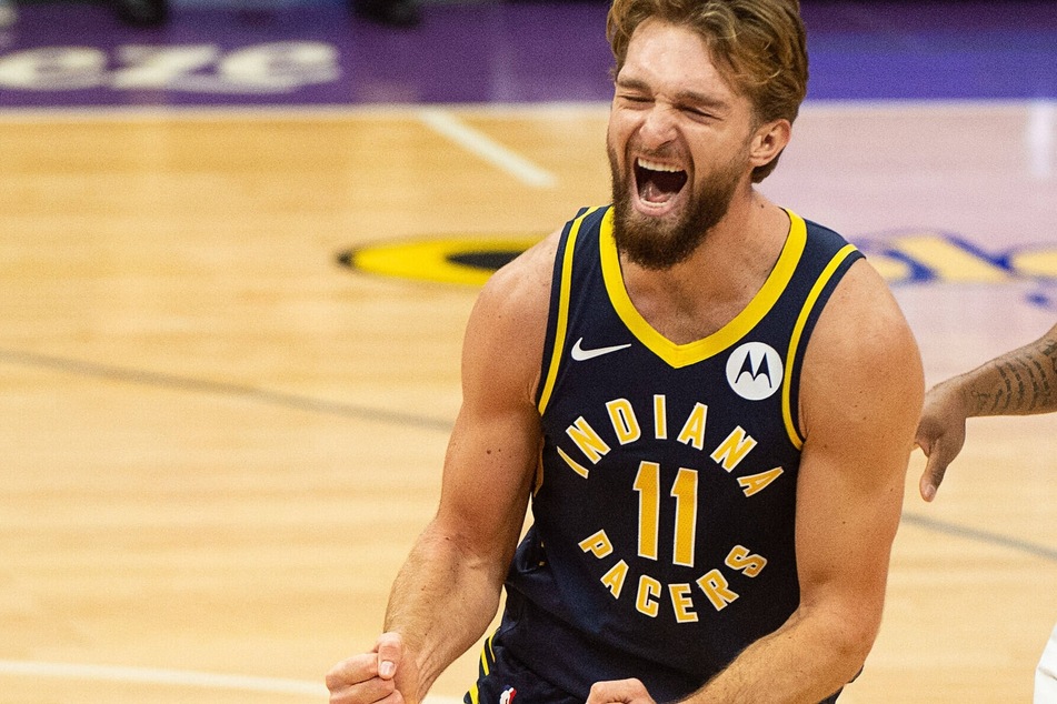 Domantas Sabonis had a triple-double in just the first half of the Pacers' big win over the Thunder on Saturday night