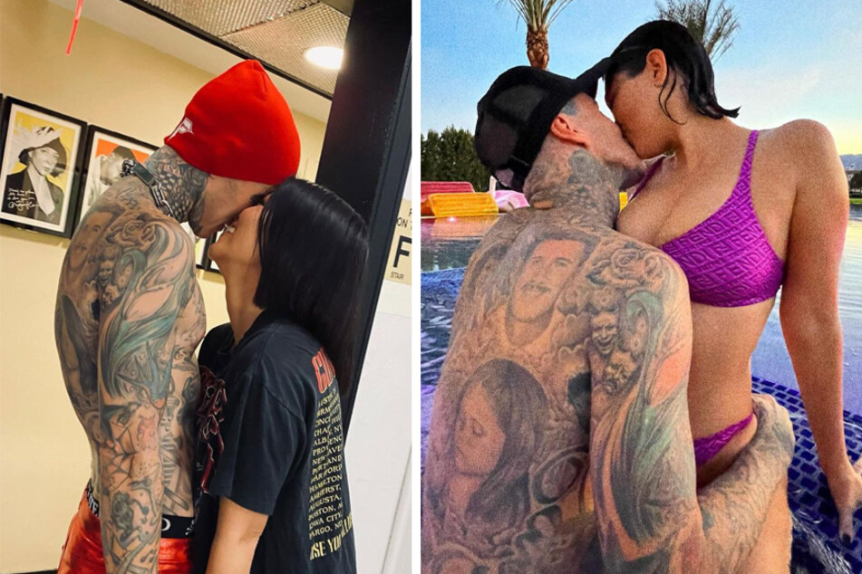 Travis Barker got Kourtney Kardashian's entire family in on his surprise anniversary engagement.