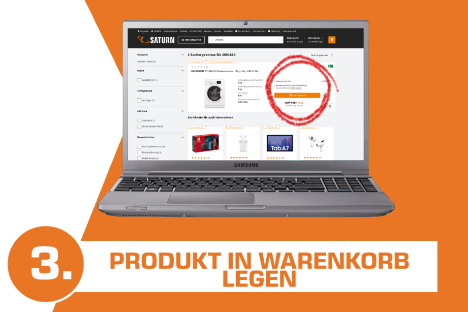 ...Produkt in Warenkorb legen...