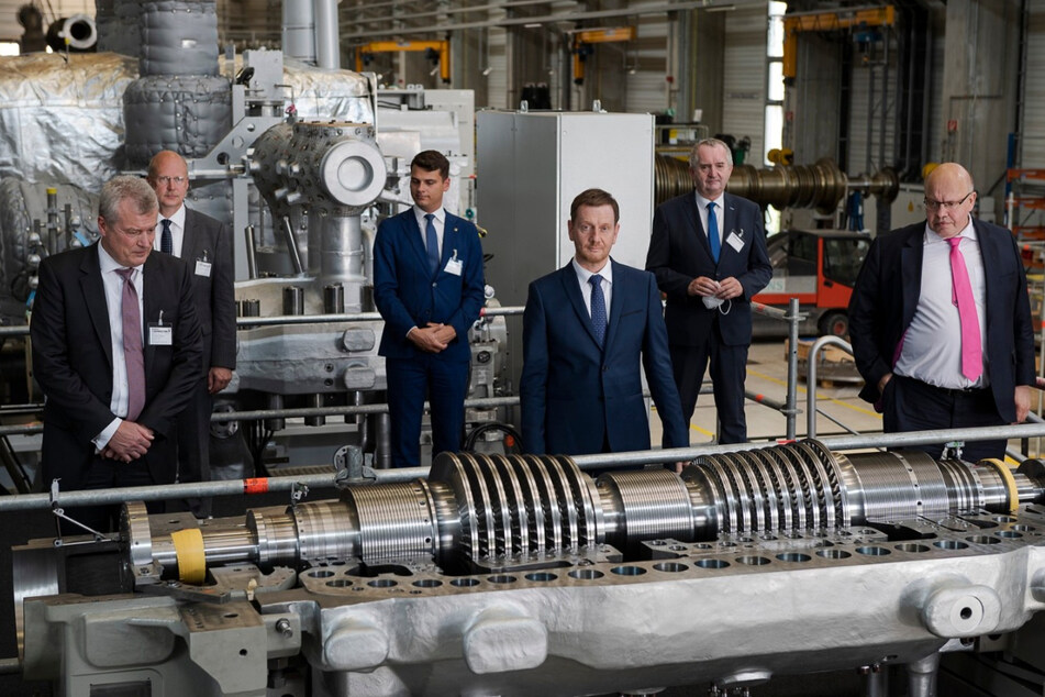 Wasserstoff ist in Sachsen Regierungsanliegen. Hier Ministerpräsident Michael Kretschmer (46, CDU) auf dem Siemens Energy-Innovationscampus in Görlitz, Juni 2021.