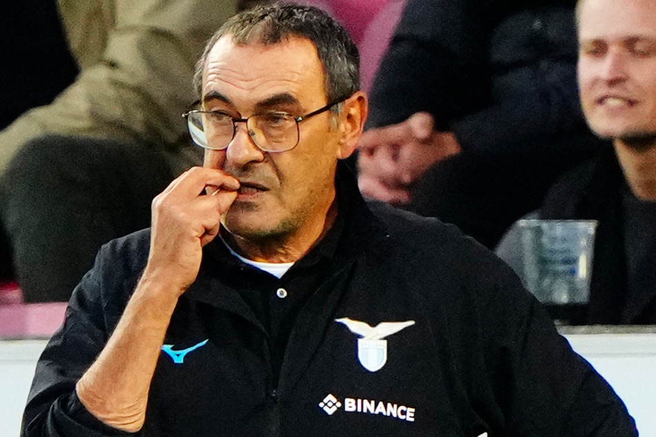 Lazio-Coach Maurizio Sarri wusste nicht, wie ihm und seiner Mannschaft geschah.