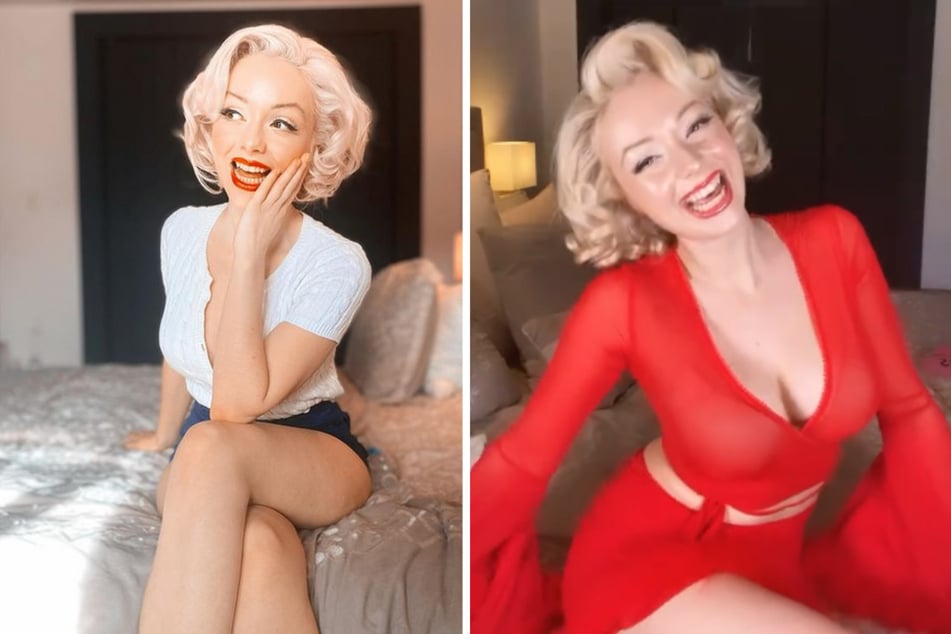 Stilechte Doppelgängerin: Jasmine Chiswell (27) präsentiert sich auf ihrem Instagram-Kanal als Marilyn-Monroe-Lookalike.