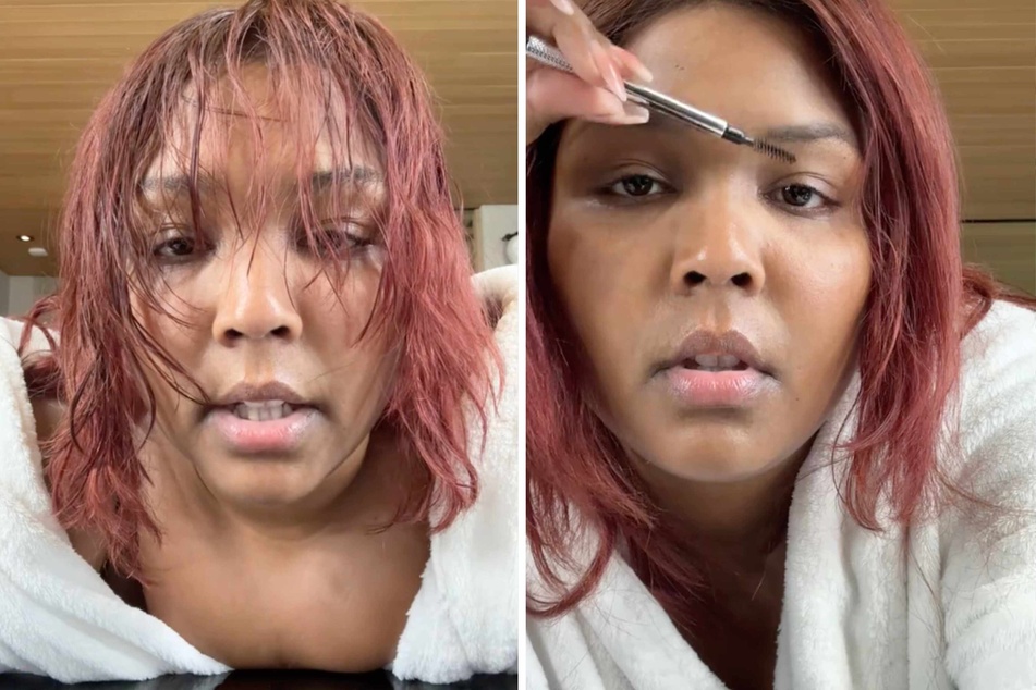 Lizzo posted a second new TikTok as a GRWM, and with some somber thoughts.