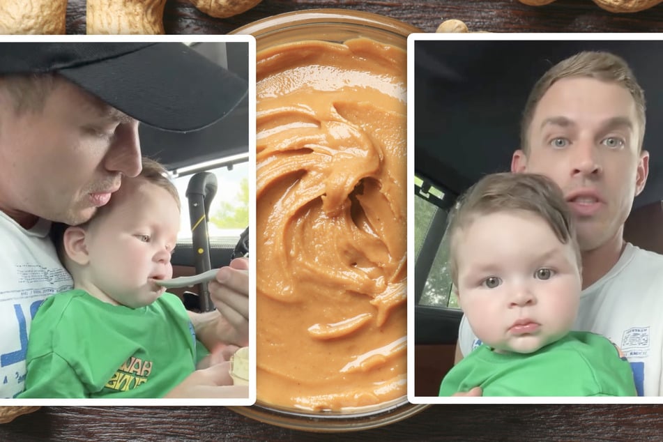 Taylor McGrath (34) ließ seinen Spross die Erdnussbutter direkt vor der Notaufnahme probieren und wartete danach einige Zeit im Auto ab, ob der Kleine auf die Creme reagieren würde.