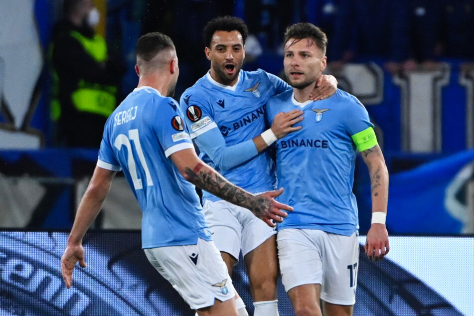 Ciro Immobile (32, r.) kommt aus dem Jubeln gar nicht mehr heraus!