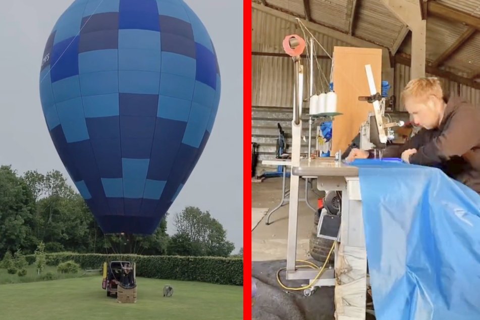 Auf TikTok nahm Peter Gregory (25) seine Zuschauer bei der Herstellung seines Ballons mit.