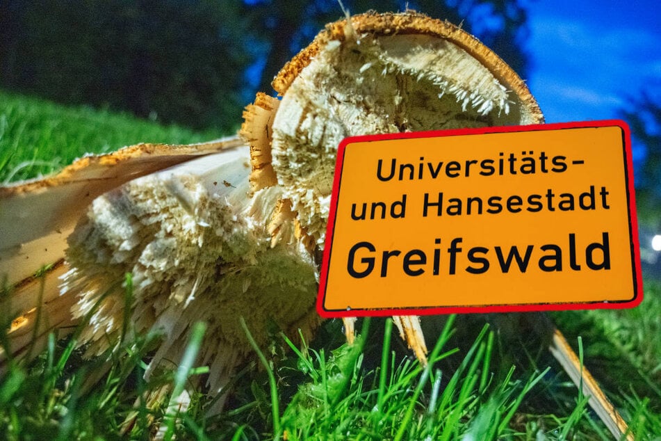 Verwüstungen in Innenstadt: Hat ein Tornado in Greifswald gewütet?