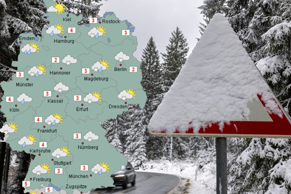 Wintereinbruch in Deutschland: Schnee, Sturm und Glätte!