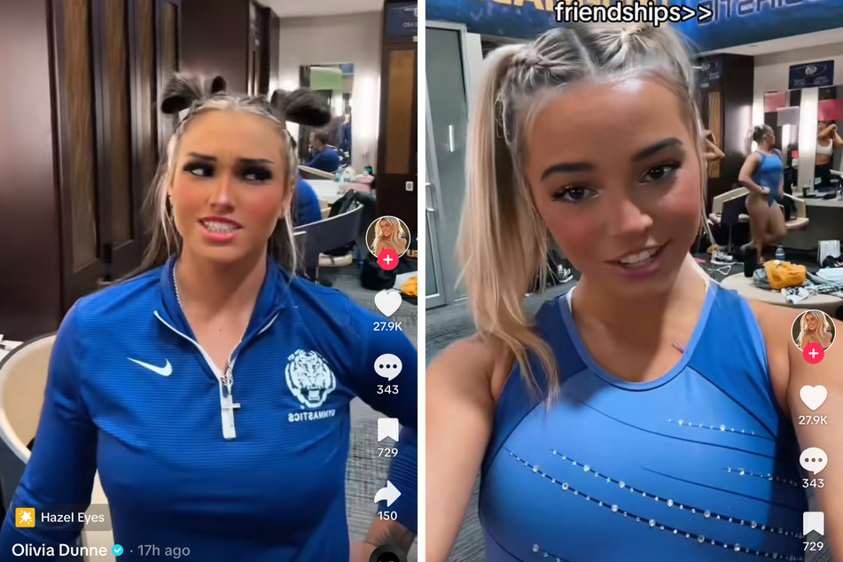 Olivia Dunne and teammate KJ Johnson are back at it, bringing their playful antics to TikTok with another hilarious character-personality comparison.